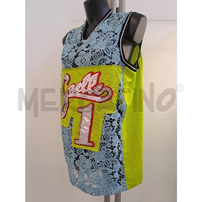 CANOTTA DONNA GAELLE PARIS GIALLA BLU PIZZO STREET | Mercatino dell'Usato Catanzaro 2