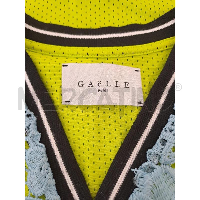 CANOTTA DONNA GAELLE PARIS GIALLA BLU PIZZO STREET | Mercatino dell'Usato Catanzaro 4