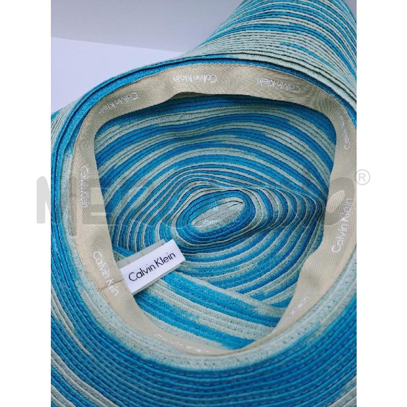 CAPPELLO DONNA CALVIN KLEIN CELESTE CHIARO SCURO  | Mercatino dell'Usato Catanzaro 5