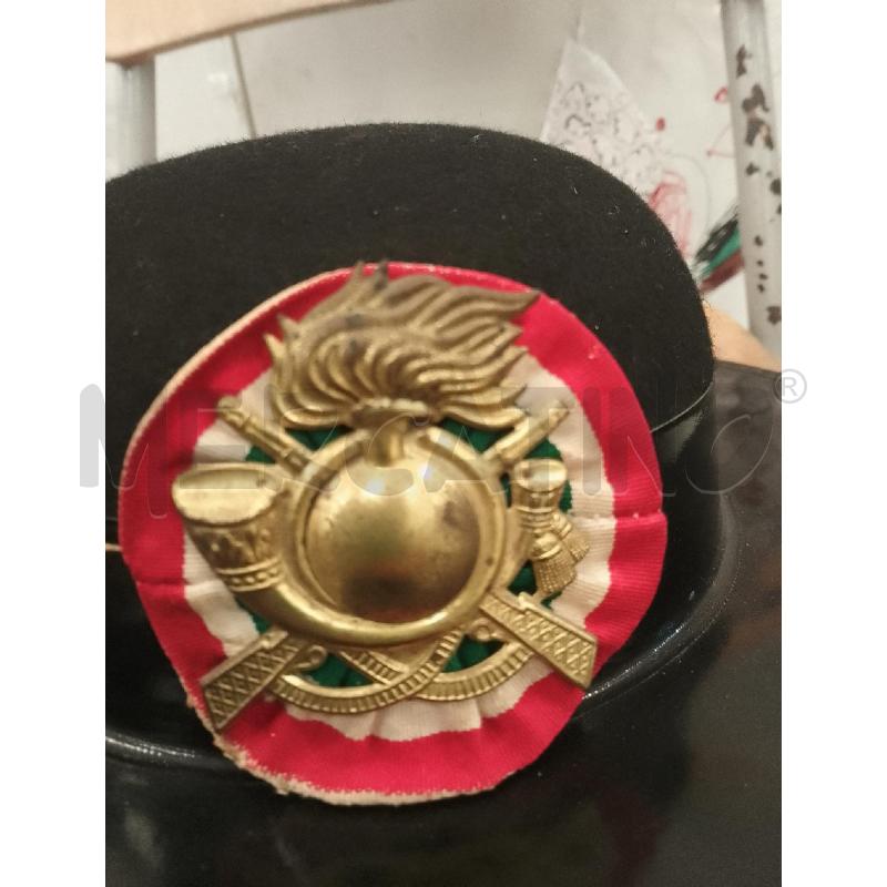 CAPPELLO UOMO BERSAGLIERE  NERO IN TESSUTO CON PIUMA  | Mercatino dell'Usato Catanzaro 4
