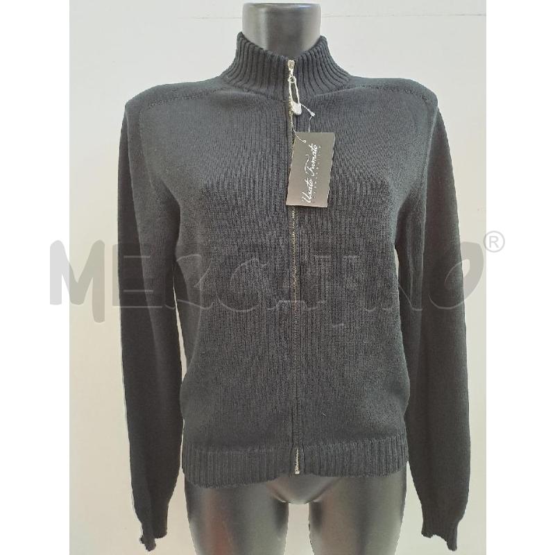 CARDIGAN DONNA COTONE NERO CERNIERA FORMA SPILLA | Mercatino dell'Usato Catanzaro 1