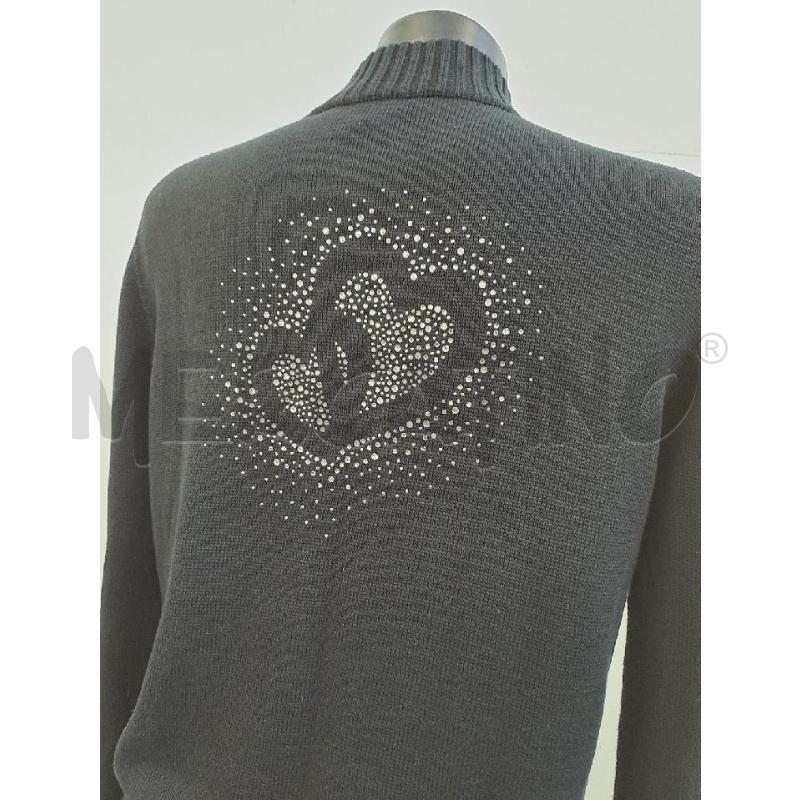 CARDIGAN DONNA COTONE NERO CERNIERA FORMA SPILLA | Mercatino dell'Usato Catanzaro 4