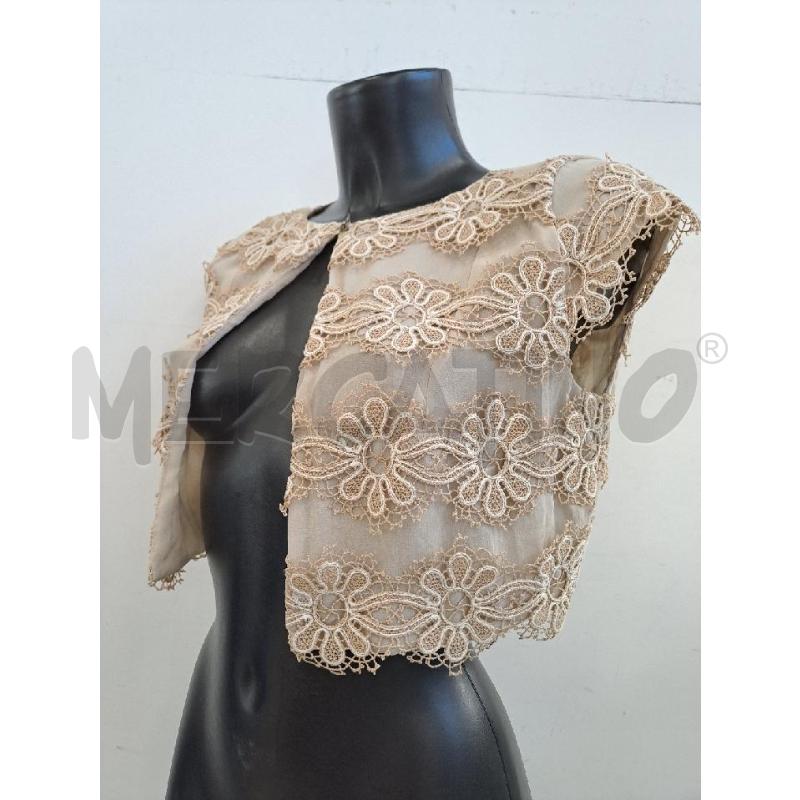 CARDIGAN DONNA INTREND BEIGE CROP FIORI RICAMO | Mercatino dell'Usato Catanzaro 2