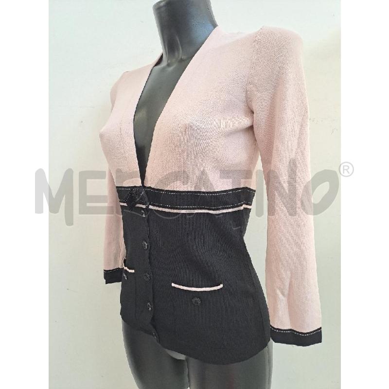 CARDIGAN DONNA LUISA SPAGNOLI ROSA NERO  | Mercatino dell'Usato Catanzaro 2