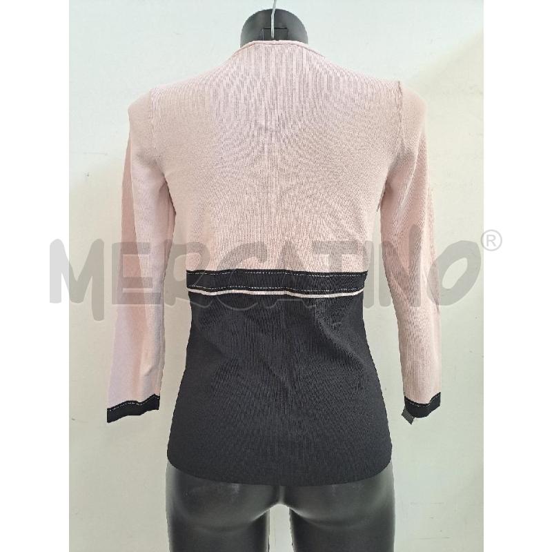 CARDIGAN DONNA LUISA SPAGNOLI ROSA NERO  | Mercatino dell'Usato Catanzaro 3