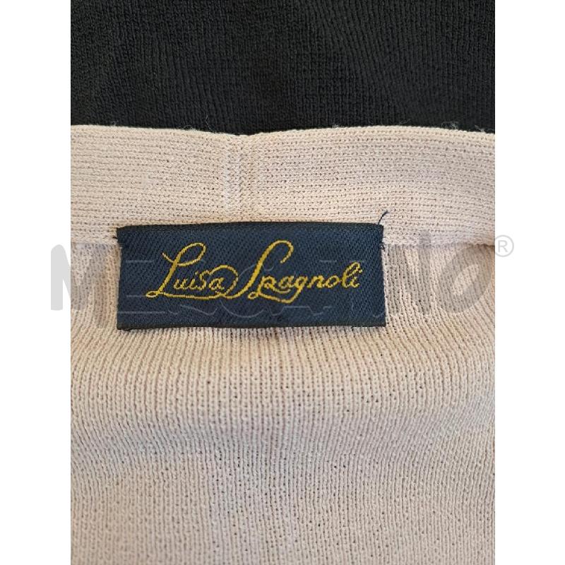 CARDIGAN DONNA LUISA SPAGNOLI ROSA NERO  | Mercatino dell'Usato Catanzaro 4
