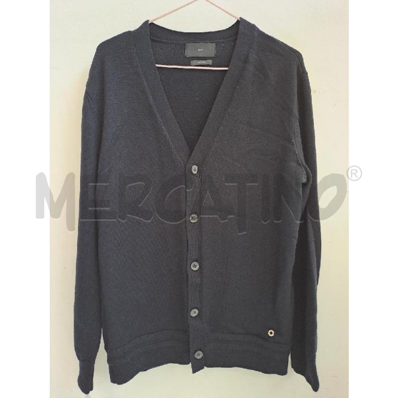 CARDIGAN UOMO LIU JO BLU SCOLLO V 100 LANA  | Mercatino dell'Usato Catanzaro 1