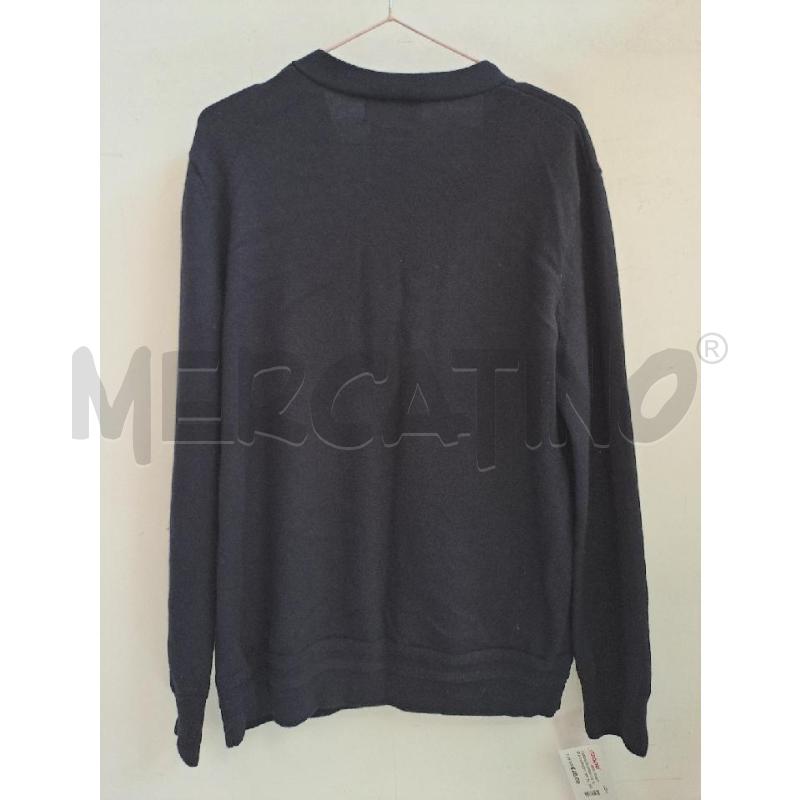 CARDIGAN UOMO LIU JO BLU SCOLLO V 100 LANA  | Mercatino dell'Usato Catanzaro 2