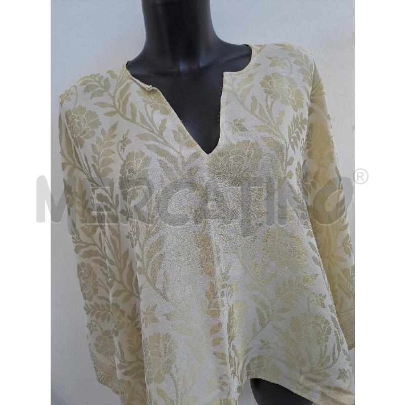 CASACCA DONNA SOFT SURROUNDINGS BEIGE ORO MISTO SETA | Mercatino dell'Usato Catanzaro 2