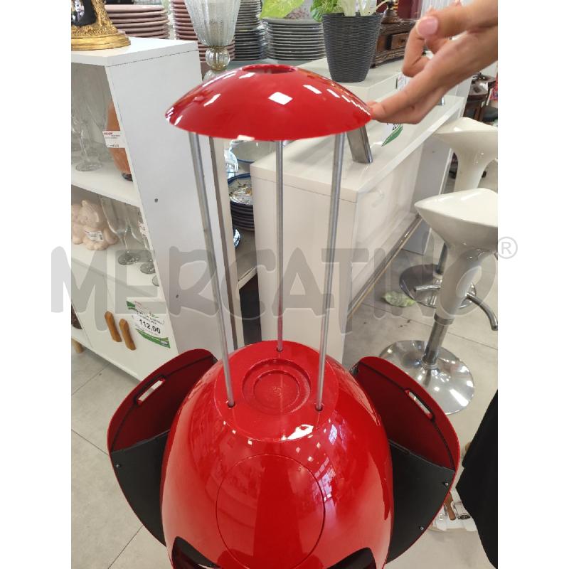 CESTO PATTUMIERA GIANLUCA SOLDI DESIGN MODERNARIATO OVETTO ROSSO LUCIDO | Mercatino dell'Usato Catanzaro 4