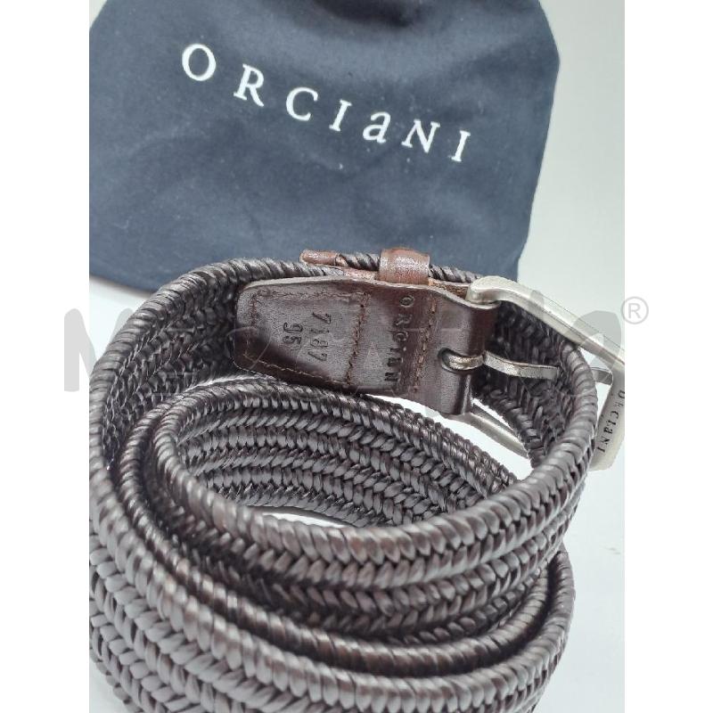 CINTURA DONNA ORCIANI MARRONE VERA PELLE ELASTICIZZATA | Mercatino dell'Usato Catanzaro 2