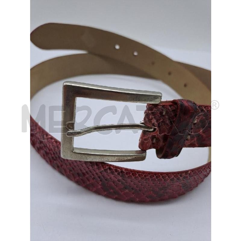 CINTURA DONNA PITONATO BORDEAUX VERO PITONE | Mercatino dell'Usato Catanzaro 2