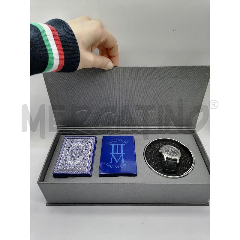 COFANETTO OROLOGIO DA POLSO DEL NEGRO +CARTE | Mercatino dell'Usato Catanzaro 1