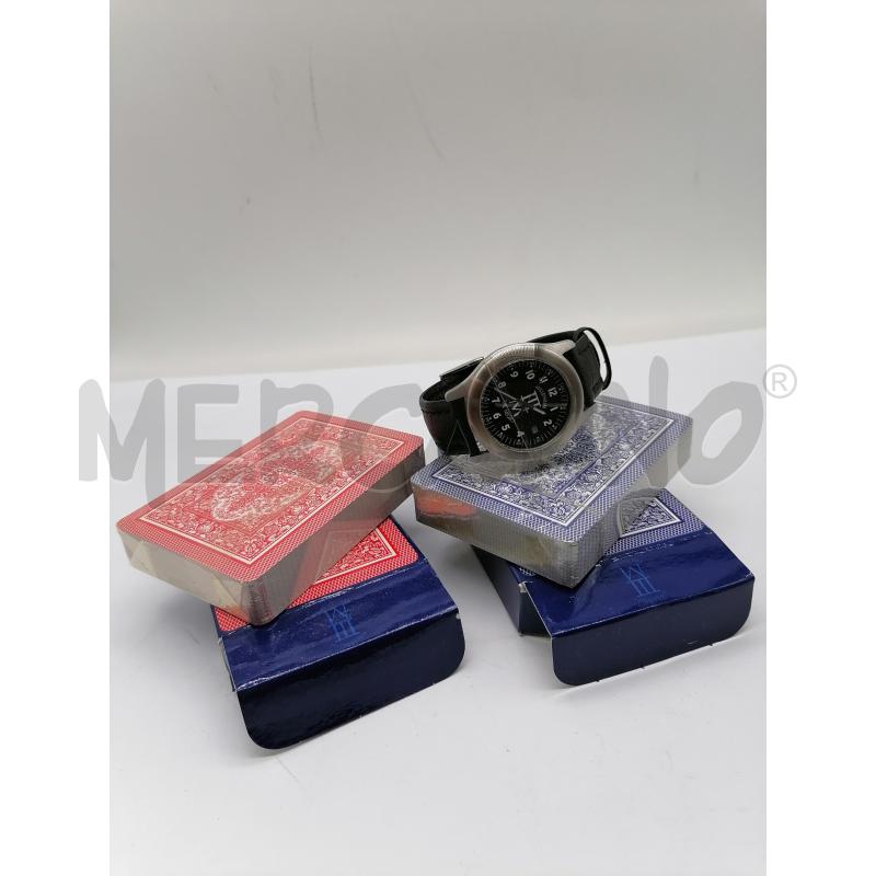 COFANETTO OROLOGIO DA POLSO DEL NEGRO +CARTE | Mercatino dell'Usato Catanzaro 3