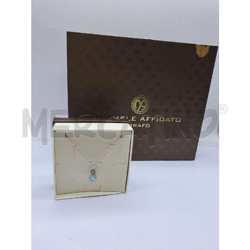COLLANA DONNA MICHELE AFFIDATO LINEA PATHOS AZZURRO | Mercatino dell'Usato Catanzaro 1