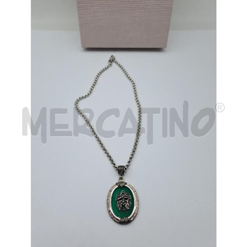 COLLANA GERARDO SACCO MASCHERA AGATA VERDE  | Mercatino dell'Usato Catanzaro 3