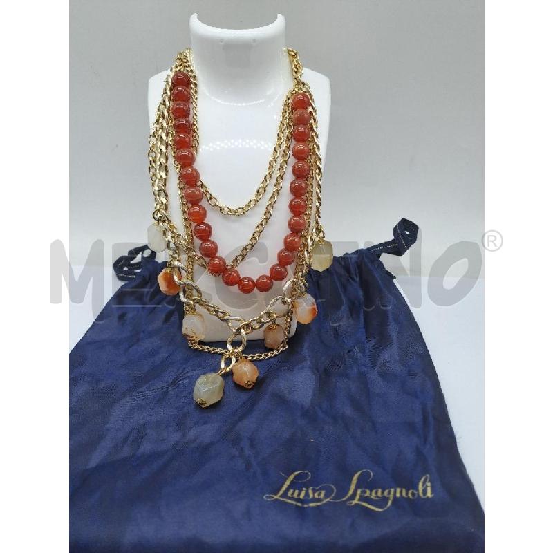 COLLANA LUISA SPAGNOLI CATENA DORATA PIETRE | Mercatino dell'Usato Catanzaro 1