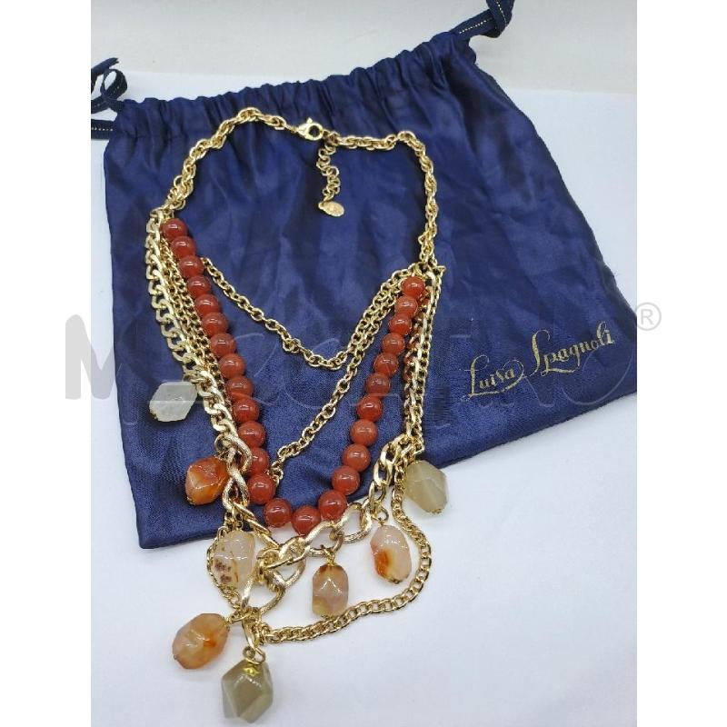 COLLANA LUISA SPAGNOLI CATENA DORATA PIETRE | Mercatino dell'Usato Catanzaro 2