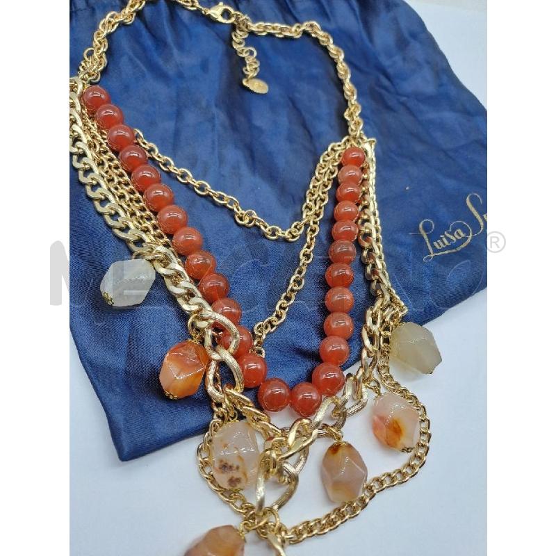COLLANA LUISA SPAGNOLI CATENA DORATA PIETRE | Mercatino dell'Usato Catanzaro 3