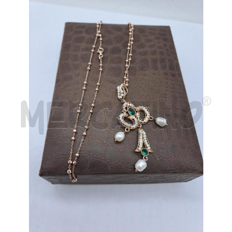 COLLANA MARIO GENTILE BUONA MAN PERLINE BIANCHE | Mercatino dell'Usato Catanzaro 1