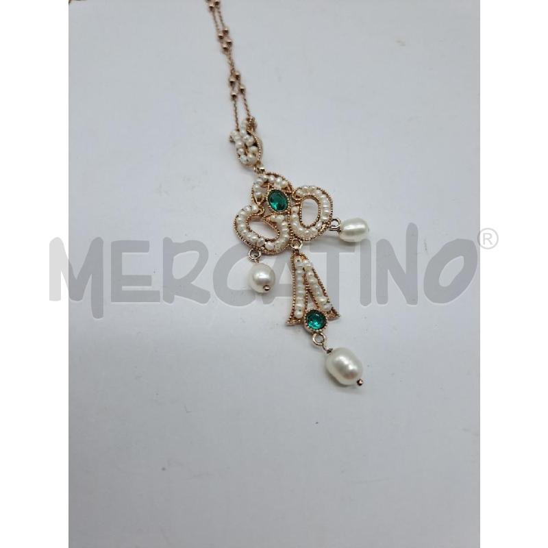 COLLANA MARIO GENTILE BUONA MAN PERLINE BIANCHE | Mercatino dell'Usato Catanzaro 3
