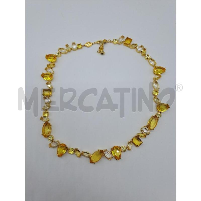 COLLANA SWAROVSKI GEMA TENNIS GIALLO  | Mercatino dell'Usato Catanzaro 1