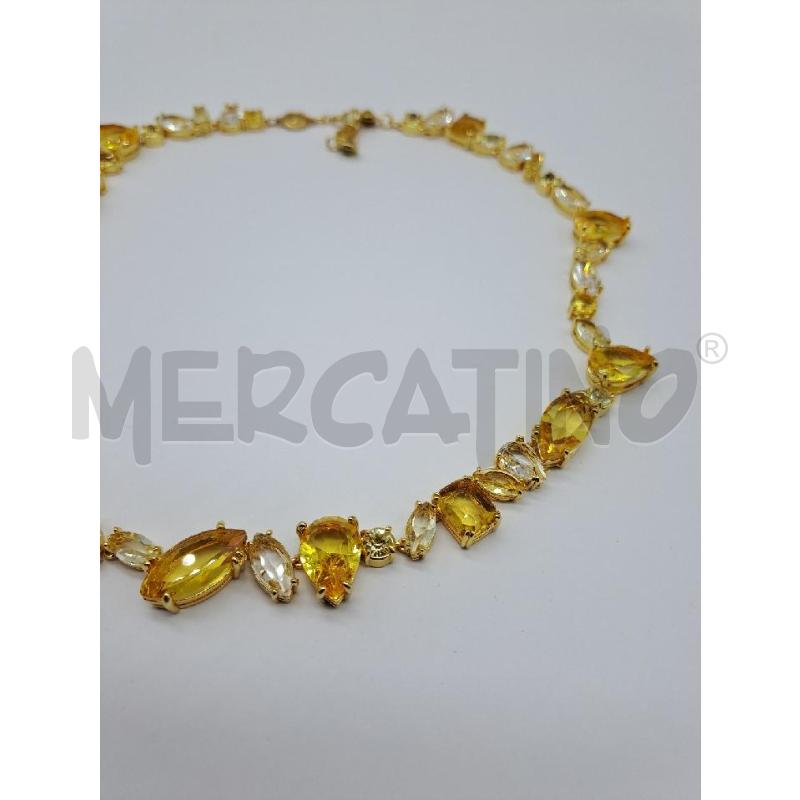 COLLANA SWAROVSKI GEMA TENNIS GIALLO  | Mercatino dell'Usato Catanzaro 2