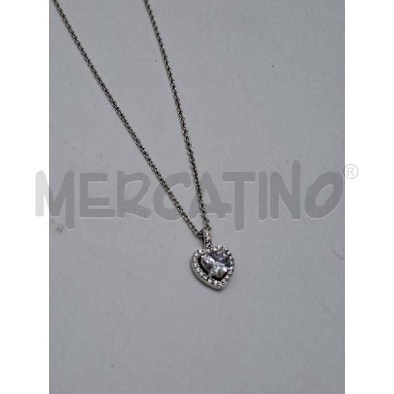 COLLANA SWAROVSKY METALLO PREZIOSO COLLANA CUORE ZIRCONI | Mercatino dell'Usato Catanzaro 2