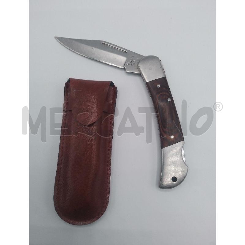 COLTELLO ACCIAIO MANICO LEGNO DECO | Mercatino dell'Usato Catanzaro 1