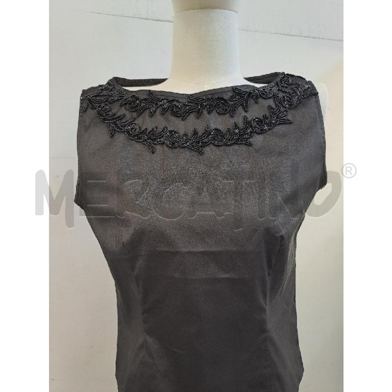 COMPLETO DONNA CARACTERE PANTALONE +SMANCIATO GRIGIO SCURO STRASS DAVANTI  | Mercatino dell'Usato Catanzaro 2