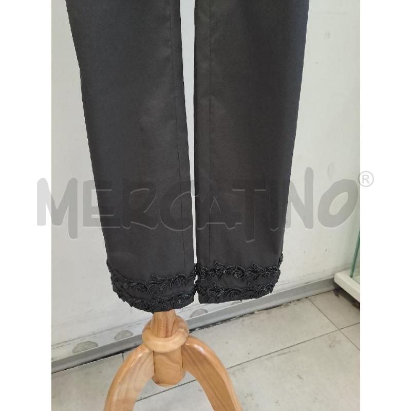 COMPLETO DONNA CARACTERE PANTALONE +SMANCIATO GRIGIO SCURO STRASS DAVANTI  | Mercatino dell'Usato Catanzaro 3