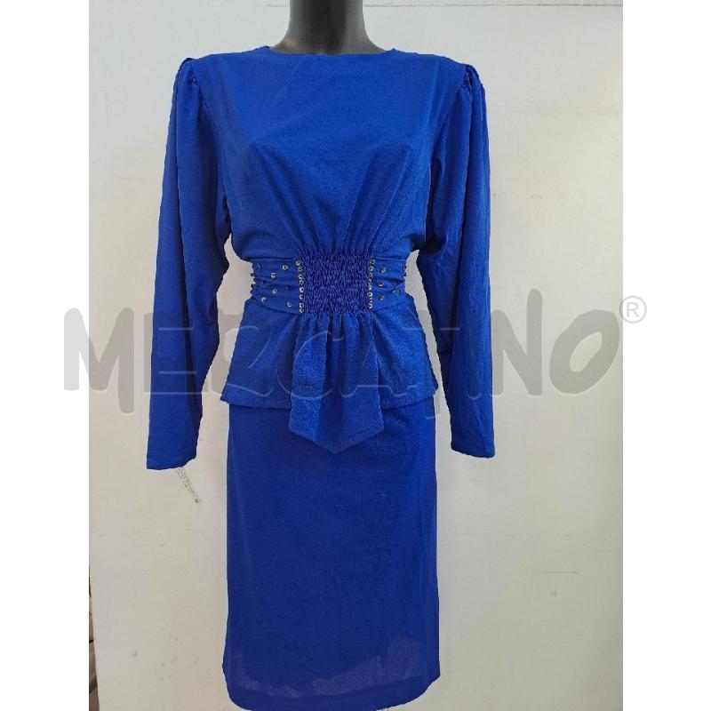 COMPLETO DONNA DELIA GRYSALIS BLU ELETTRICO BLUSA+GONNA | Mercatino dell'Usato Catanzaro 1