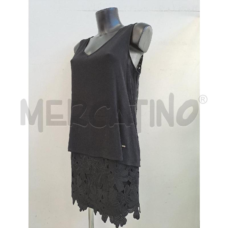 COMPLETO DONNA GAUDÌ NERO FIORI RICAMO | Mercatino dell'Usato Catanzaro 2