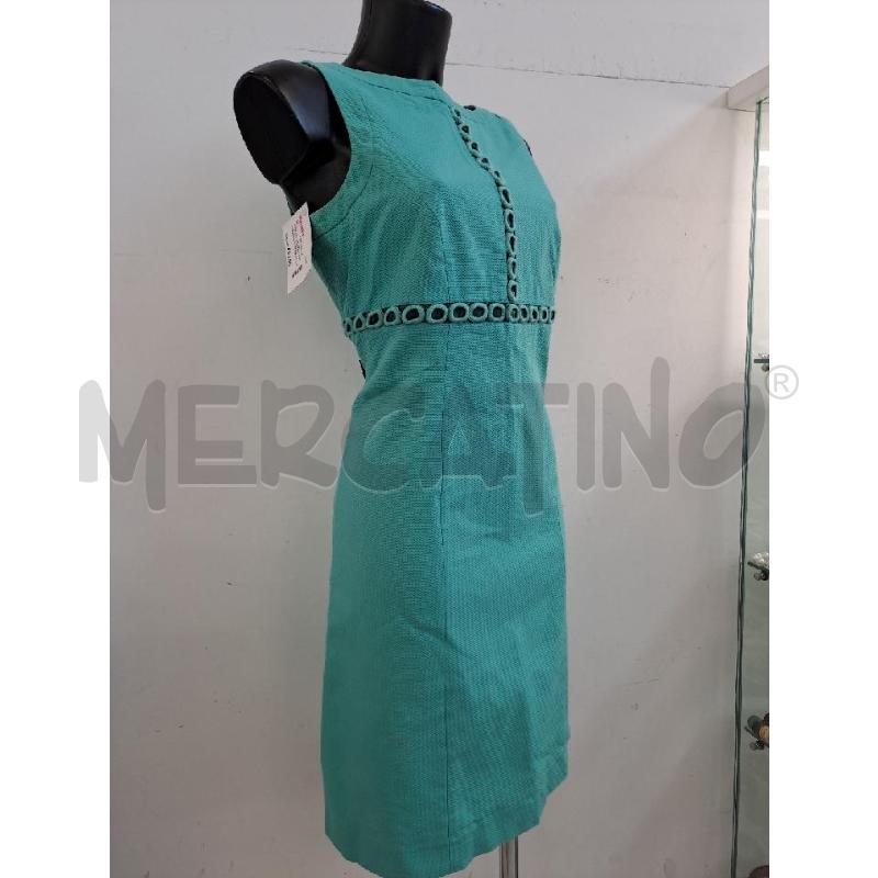 COMPLETO DONNA LUISA SPAGNOLI TURCHESE TUBINO+GIACCA ANELLI  | Mercatino dell'Usato Catanzaro 2