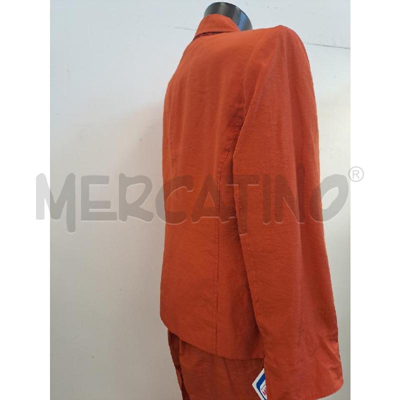 COMPLETO DONNA OLTRE ARANCIONE LINO VISCOSA BORDO TULLE | Mercatino dell'Usato Catanzaro 3