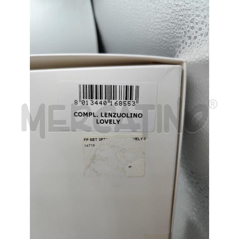 COPERTA CULLA FOPPAPEDRETTI LENZUOLINO BIANCO GRIGIO NUOVO | Mercatino dell'Usato Catanzaro 3