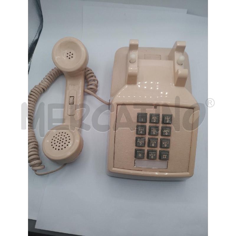 CORTELCO TELEFONO DA SCRIVANIA CON CAVO PULSANTE BEIGE  | Mercatino dell'Usato Catanzaro 2