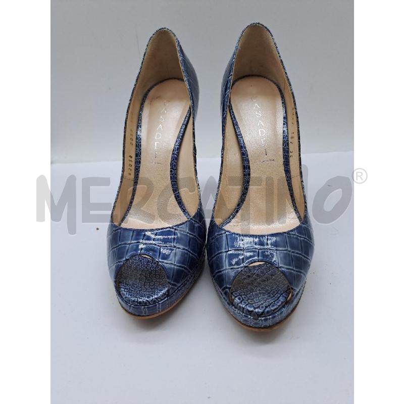 DECOLLETE CASADEI BLU VERNICE PITONATO | Mercatino dell'Usato Catanzaro 1