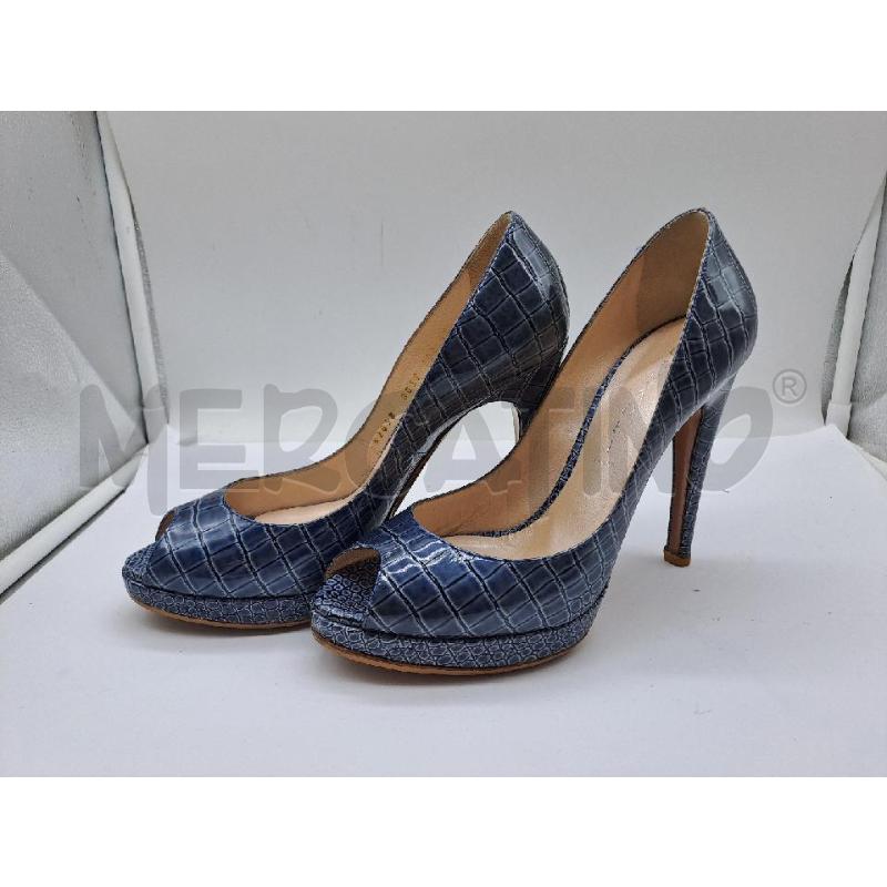 DECOLLETE CASADEI BLU VERNICE PITONATO | Mercatino dell'Usato Catanzaro 3