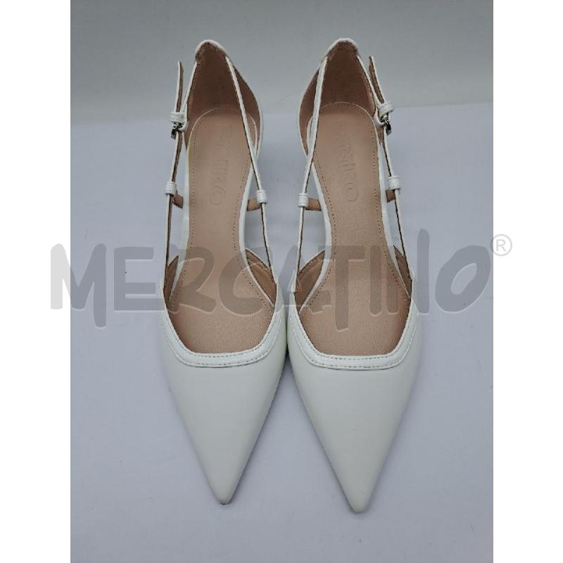 DECOLLETE PINKO BIANCO TACCO BASSO | Mercatino dell'Usato Catanzaro 2