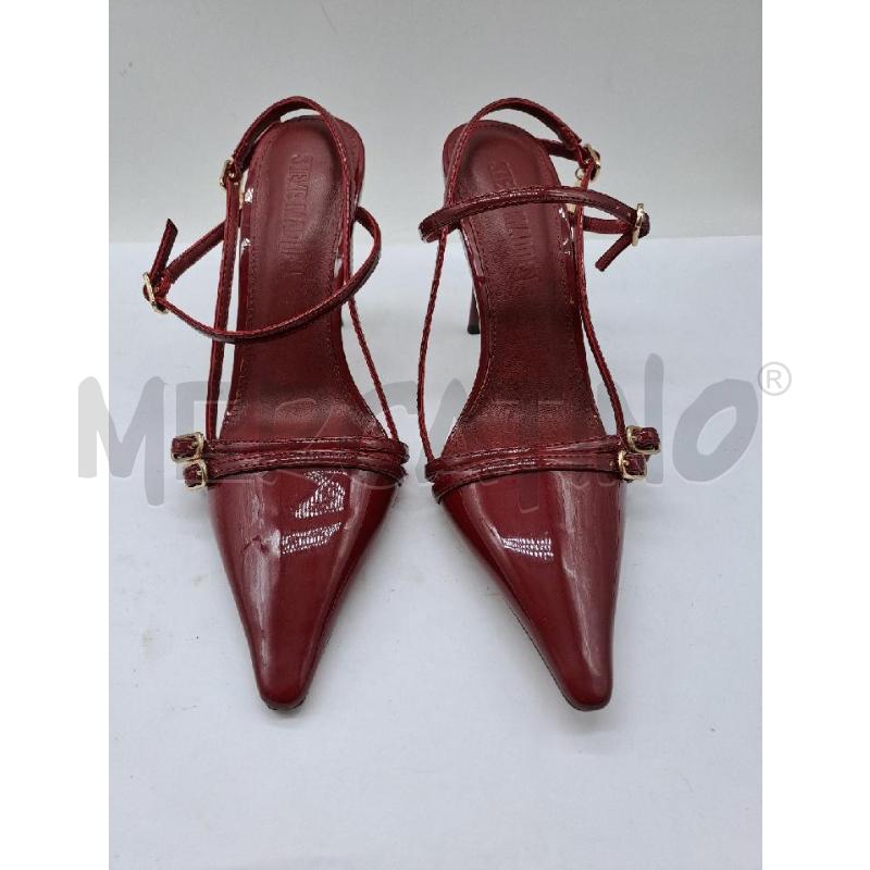 DECOLLETE STEVE MADDEN BORDEAUX PUNTA VERNICE CINTURINI | Mercatino dell'Usato Catanzaro 1