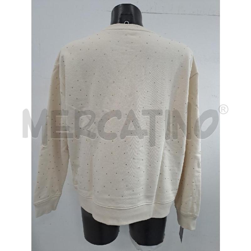 FELPA DONNA EMME MARELLA BEIGE STRASS | Mercatino dell'Usato Catanzaro 3