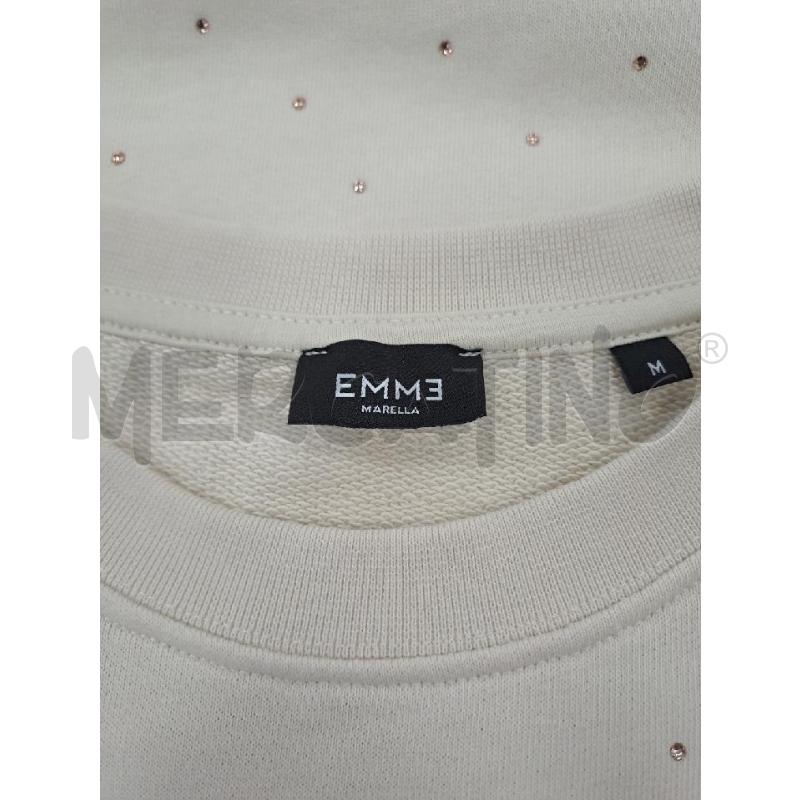 FELPA DONNA EMME MARELLA BEIGE STRASS | Mercatino dell'Usato Catanzaro 4