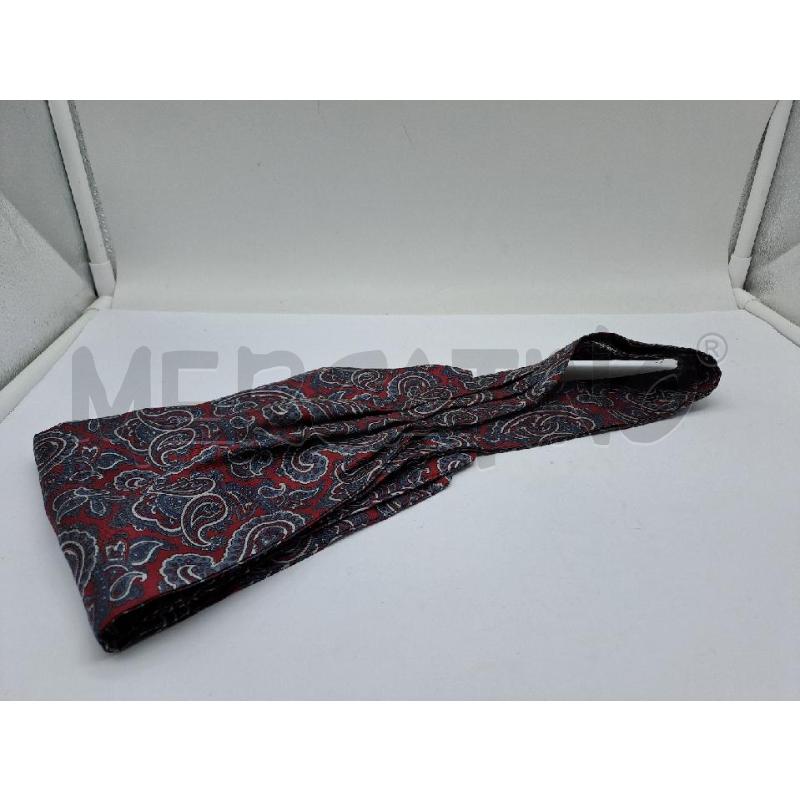 FOULARD 100 SETA PAISLEY AMARANTO BLU  | Mercatino dell'Usato Catanzaro 1