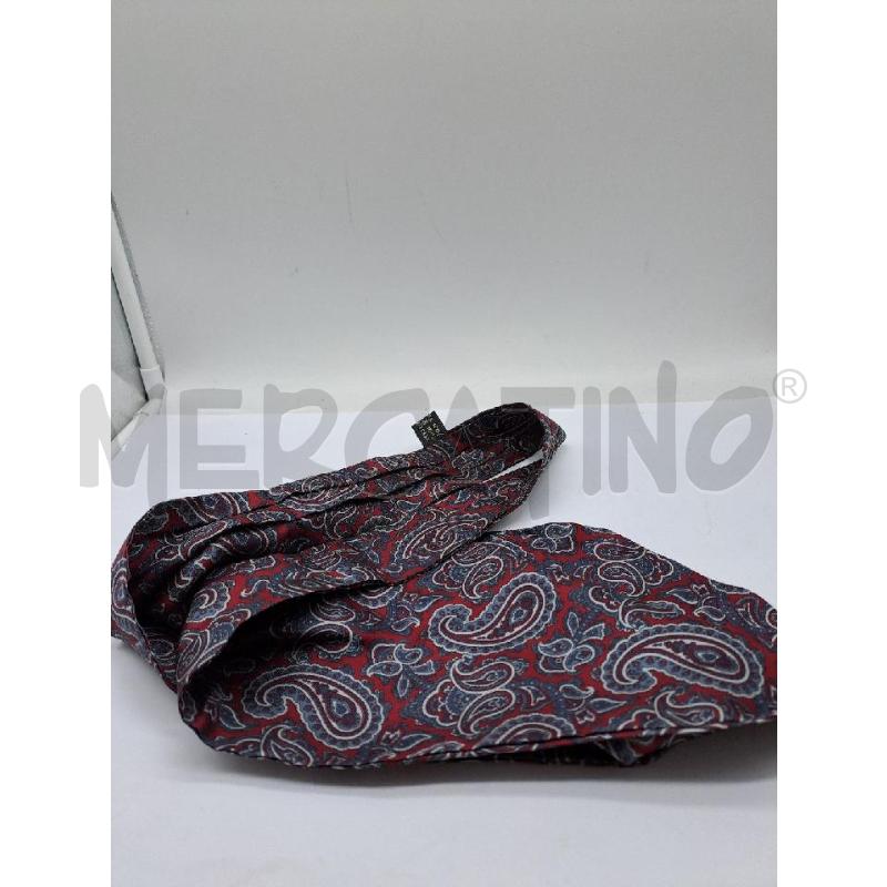 FOULARD 100 SETA PAISLEY AMARANTO BLU  | Mercatino dell'Usato Catanzaro 2