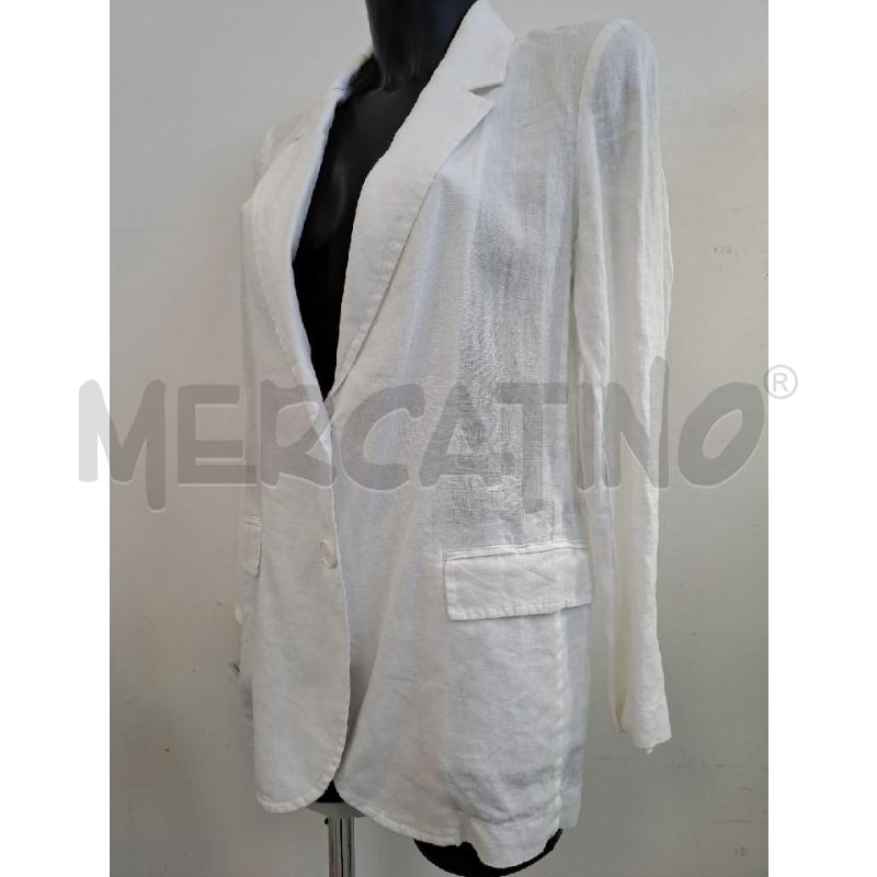 GIACCA DONNA BENETTON BIANCO LINO  | Mercatino dell'Usato Catanzaro 2