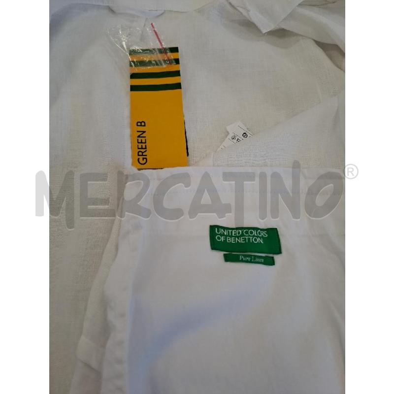 GIACCA DONNA BENETTON BIANCO LINO  | Mercatino dell'Usato Catanzaro 4