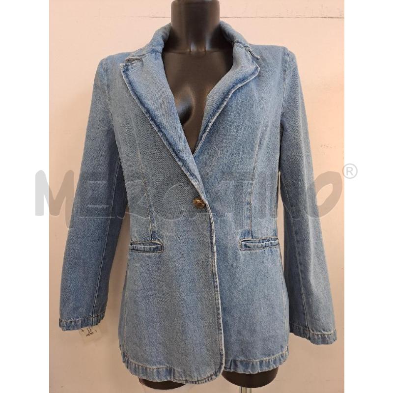 GIACCA DONNA EMME MARELLA JEANS LAV CHIARO MONOBOTTONE | Mercatino dell'Usato Catanzaro 1