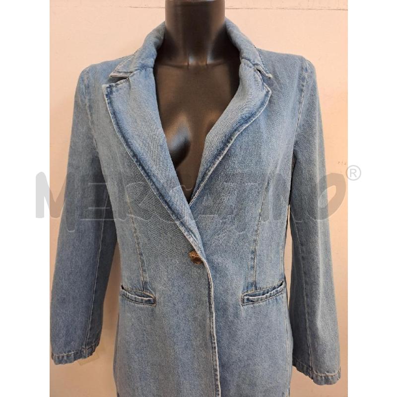 GIACCA DONNA EMME MARELLA JEANS LAV CHIARO MONOBOTTONE | Mercatino dell'Usato Catanzaro 2