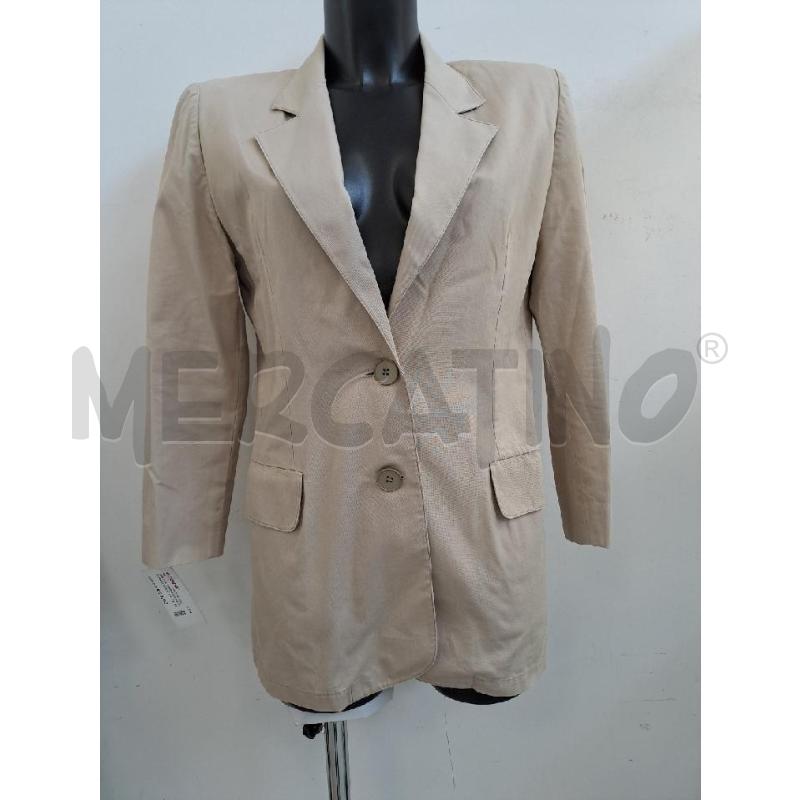 GIACCA DONNA LUISA SPAGNOLI BEIGE 2 BOTTONI | Mercatino dell'Usato Catanzaro 1